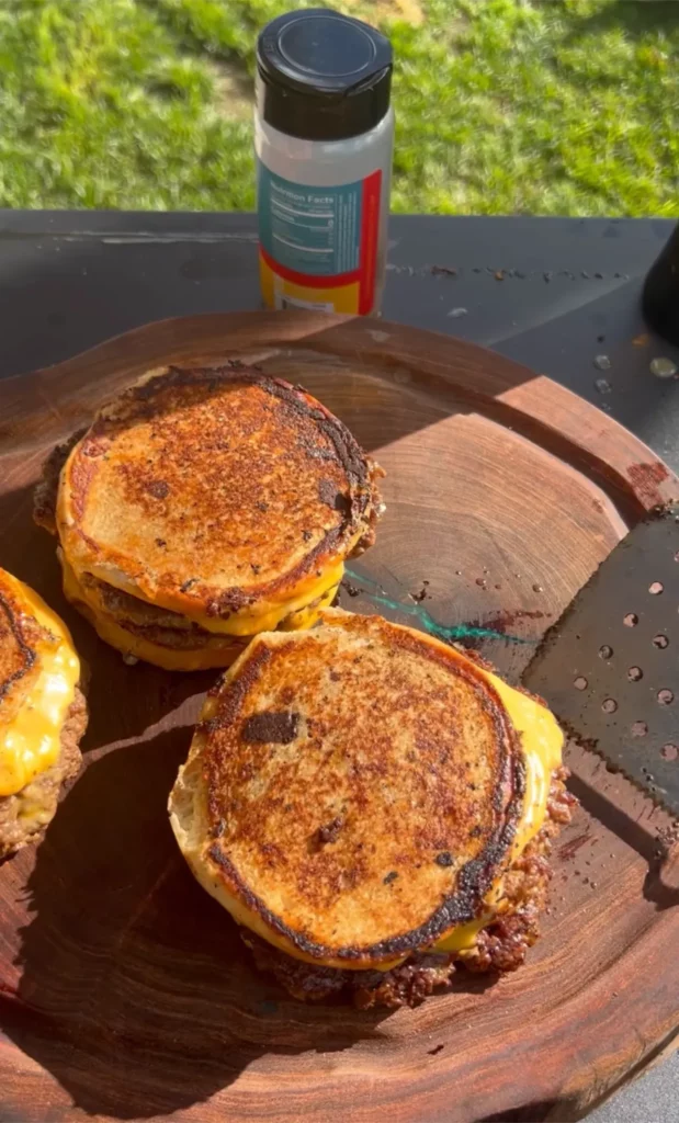 grilled cheese cheeseburger