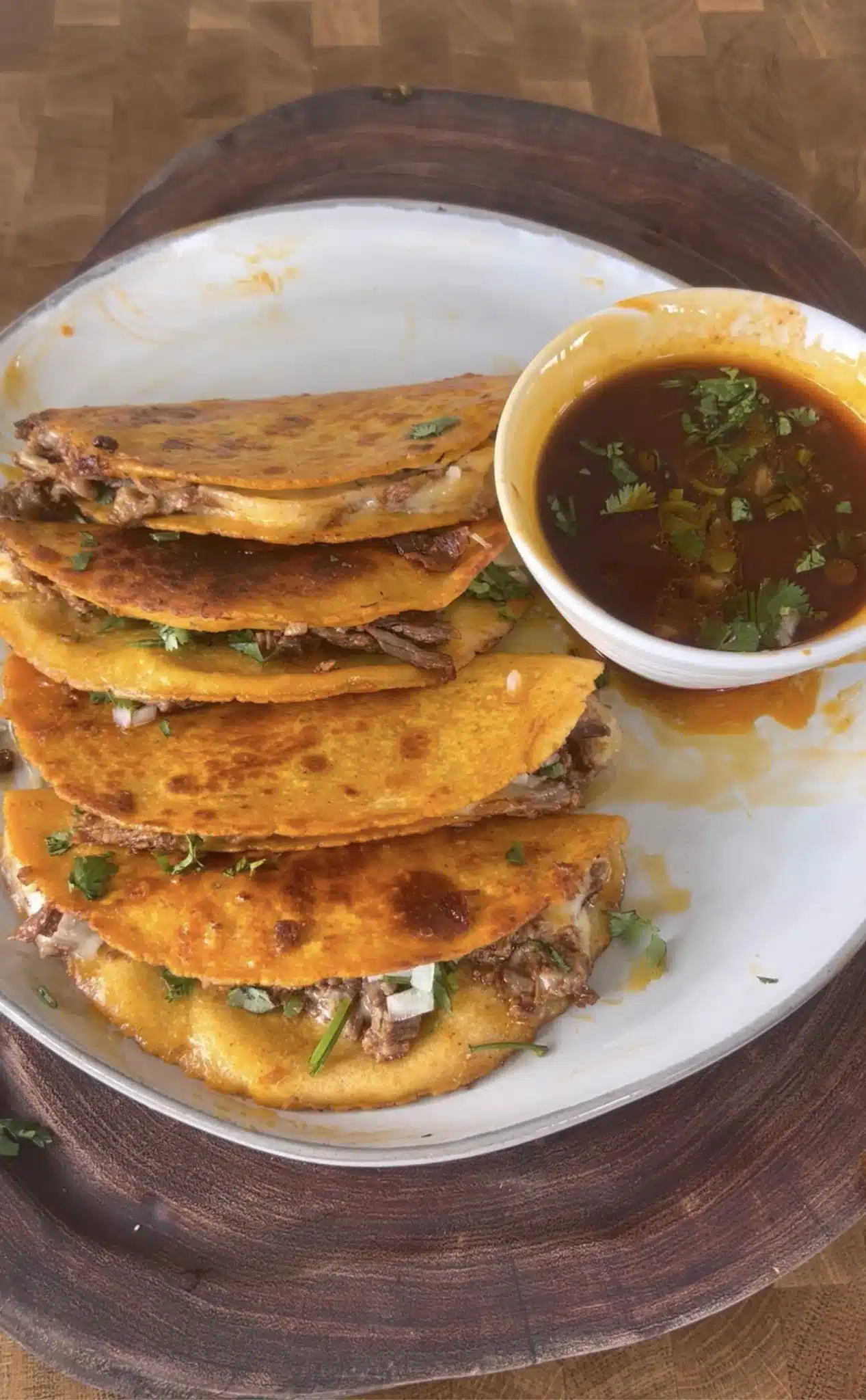 quesa birria tacos