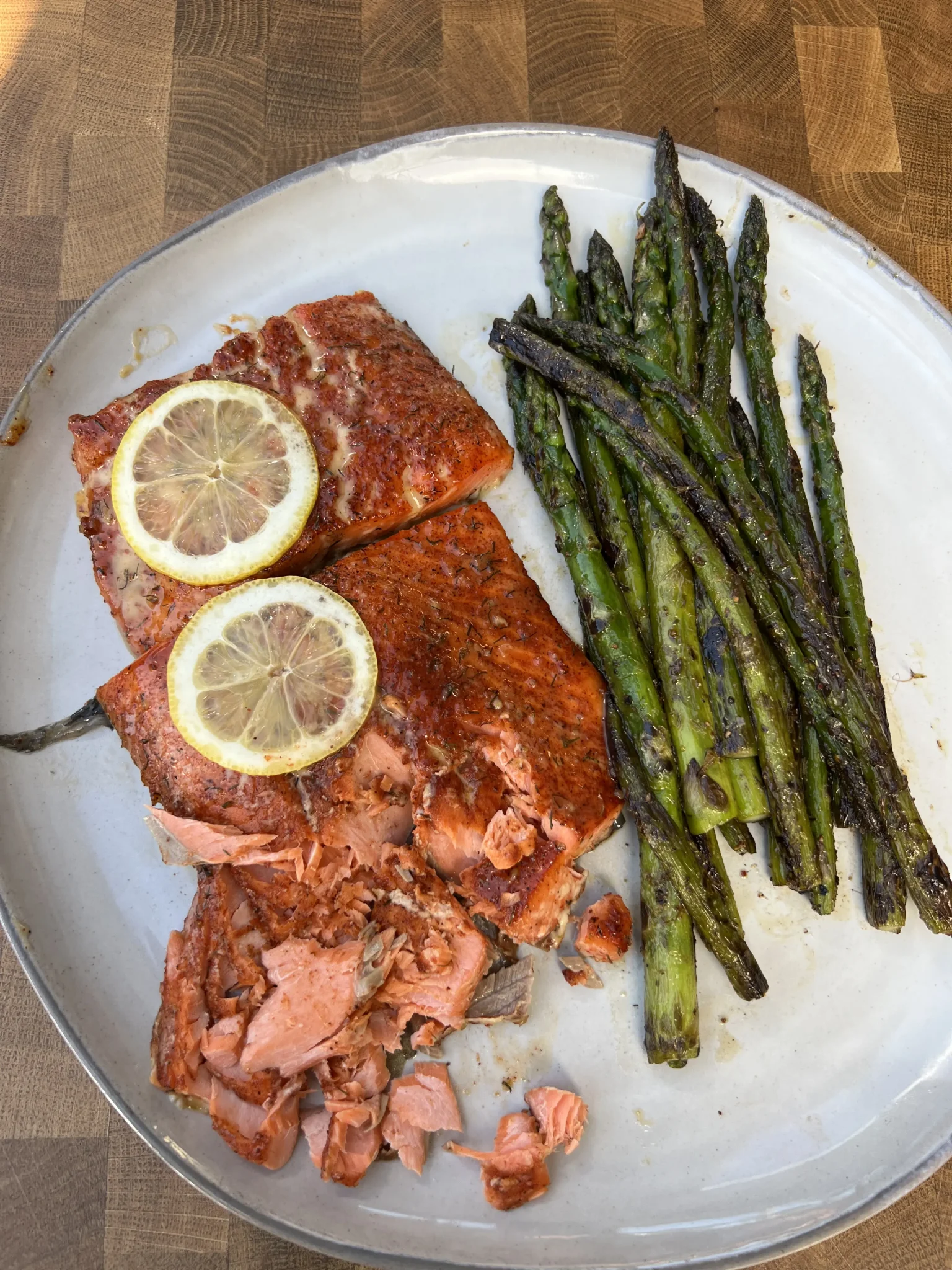 cedar planked salmon