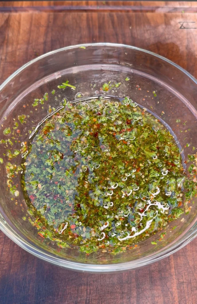 chimichurri in a bowl