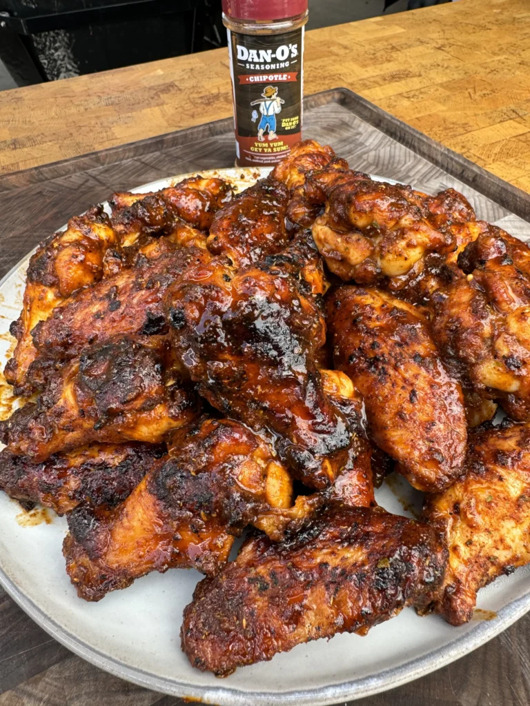 Honey Chipotle Grilled Chicken Wings