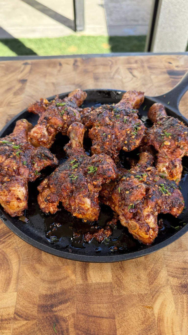 Grilled Butterfly Chili Oil Chicken Drumsticks