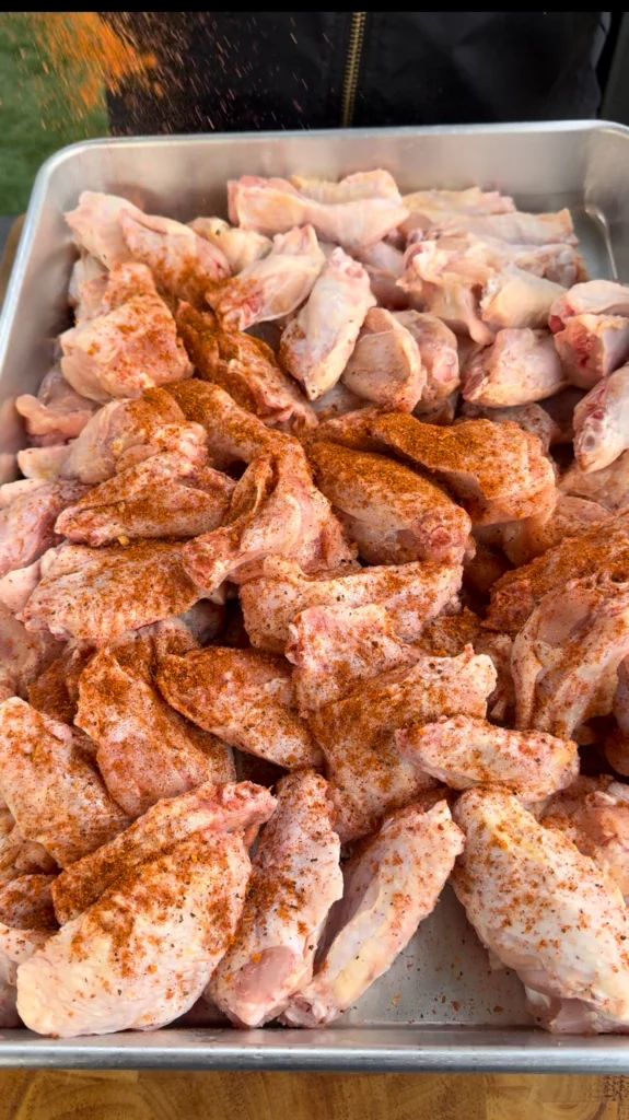 seasoned chicken wings