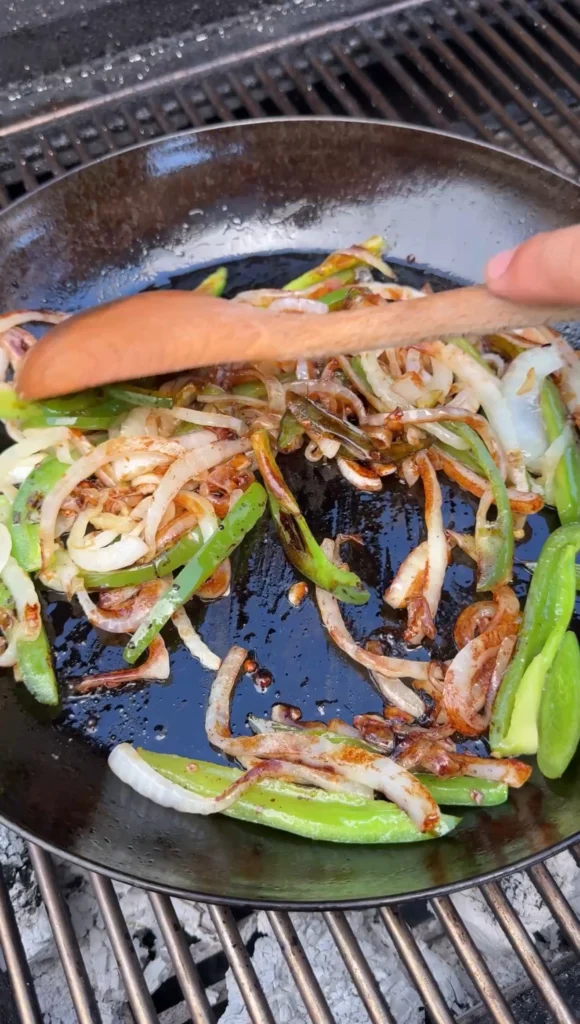 veggies in a cast iron skillet