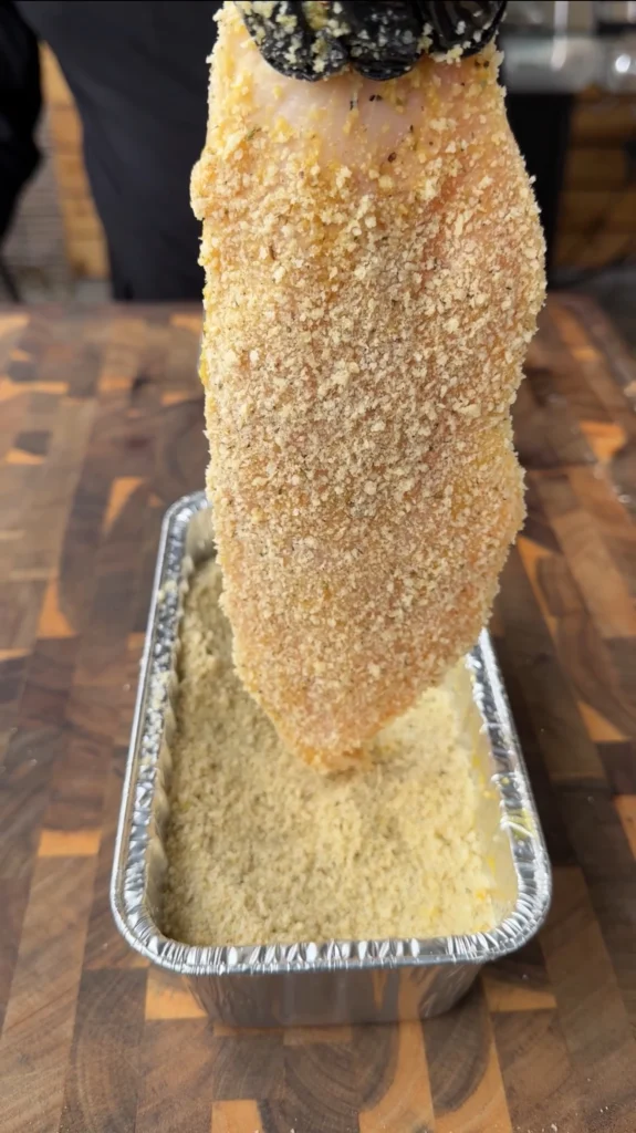 triple breading chicken