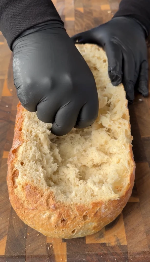 creating the bread boat