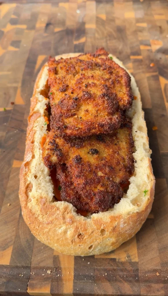 assembling the bread boat