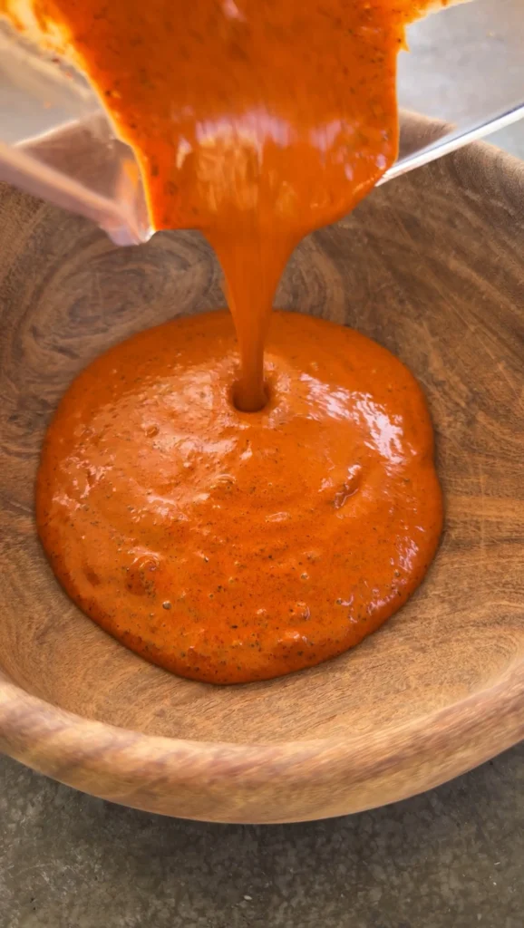 glaze in a bowl for shrimp