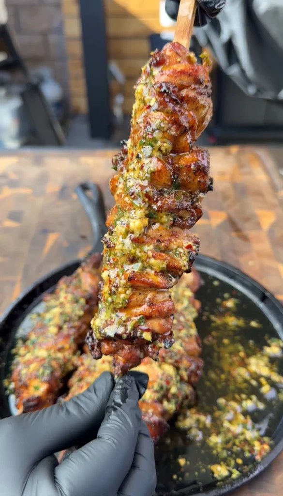 easy lemon pepper chicken skewers