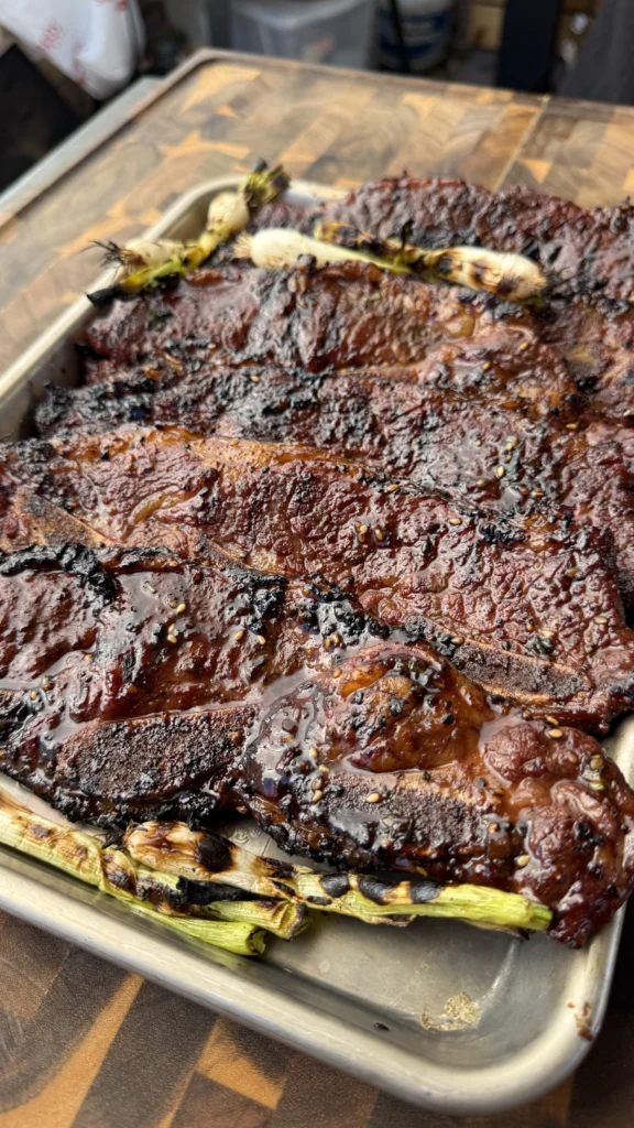 smoked teriyaki beef ribs
