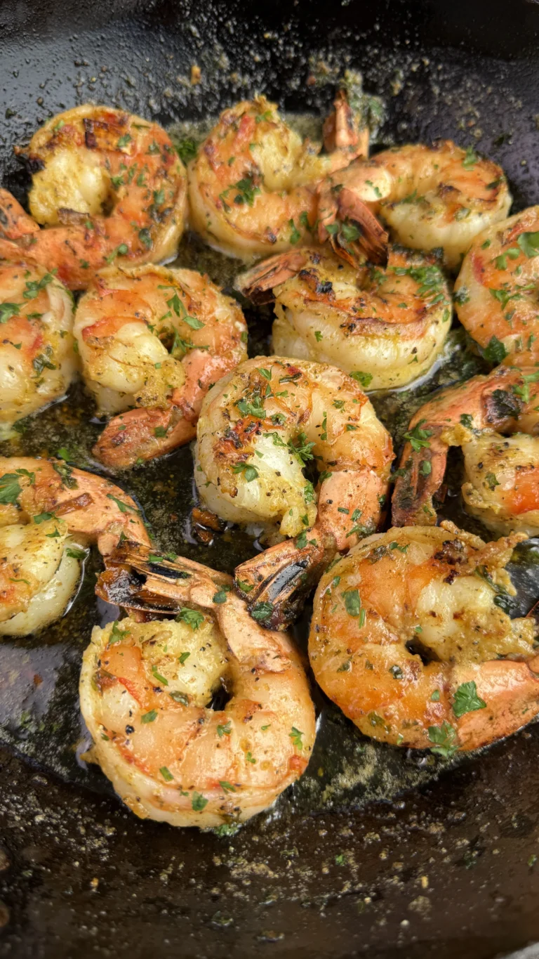 Jumbo Lemon Pepper Shrimp with Garlic Butter Sauce