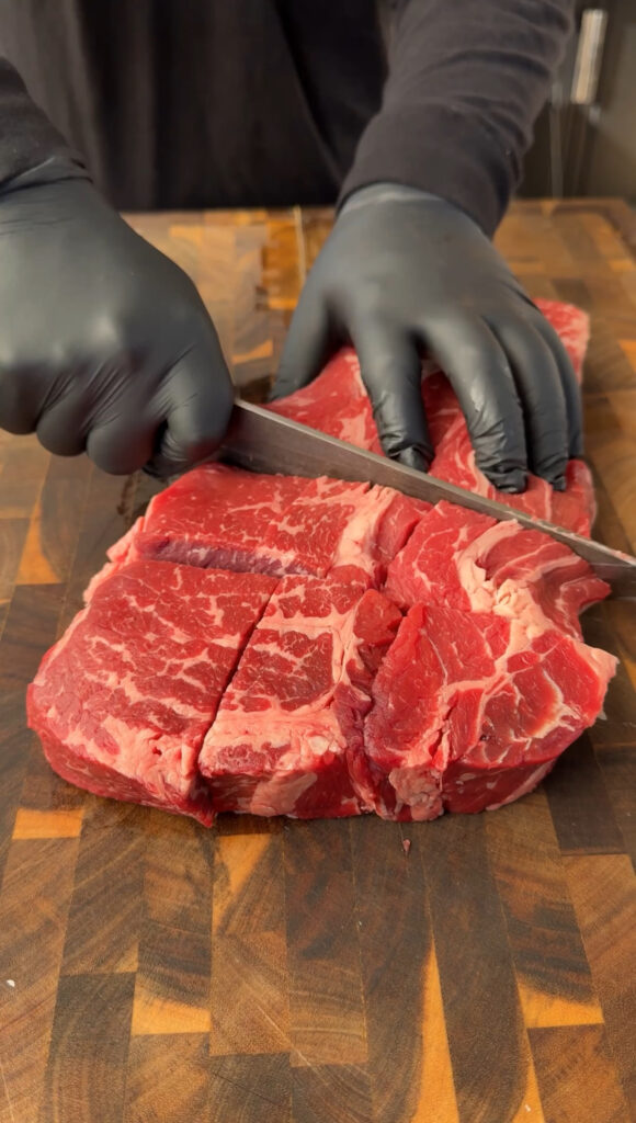 cut up chuck roast