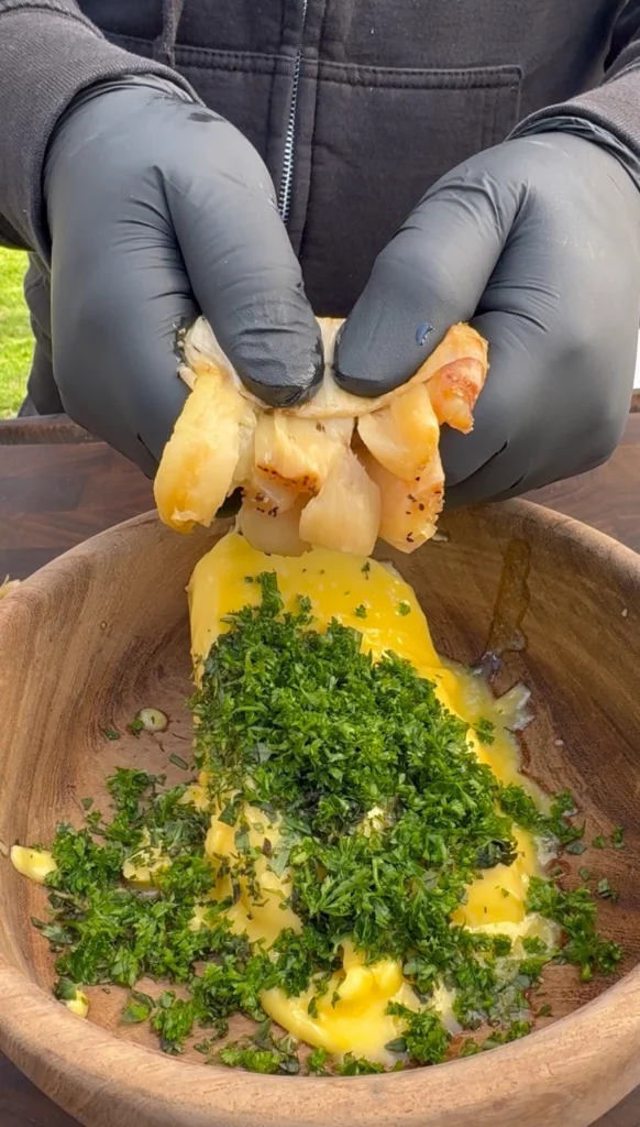 compound butter ingredients in a bowl