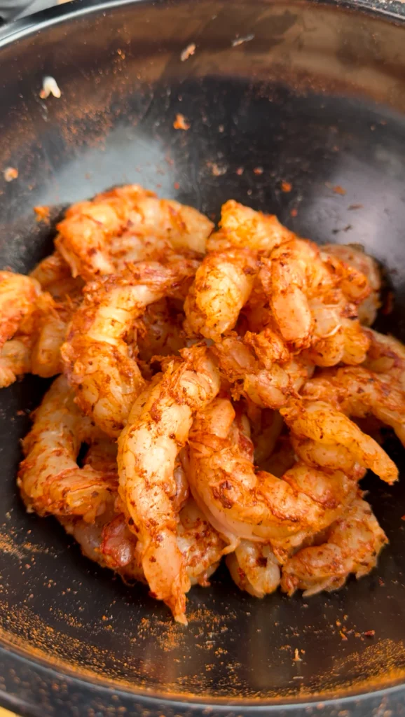 seasoned shrimp in a bowl