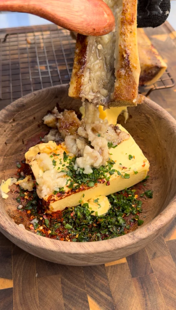 bone marrow in the compound butter 