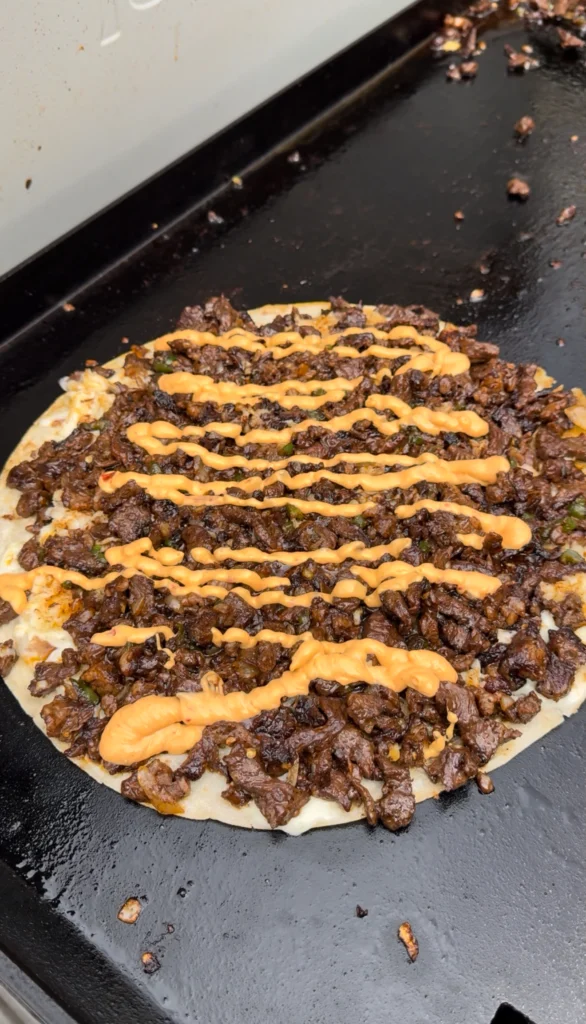 easy carne asada quesadilla