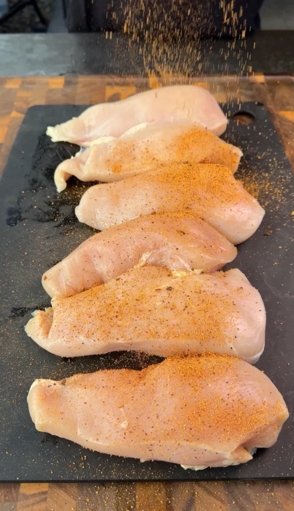 seasoned chicken breasts
