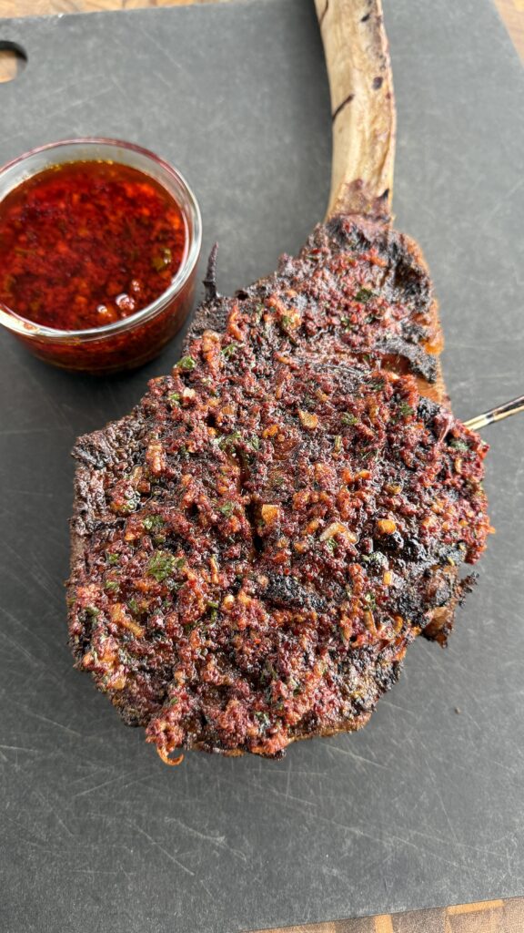 east smoked tomahawk ribeye