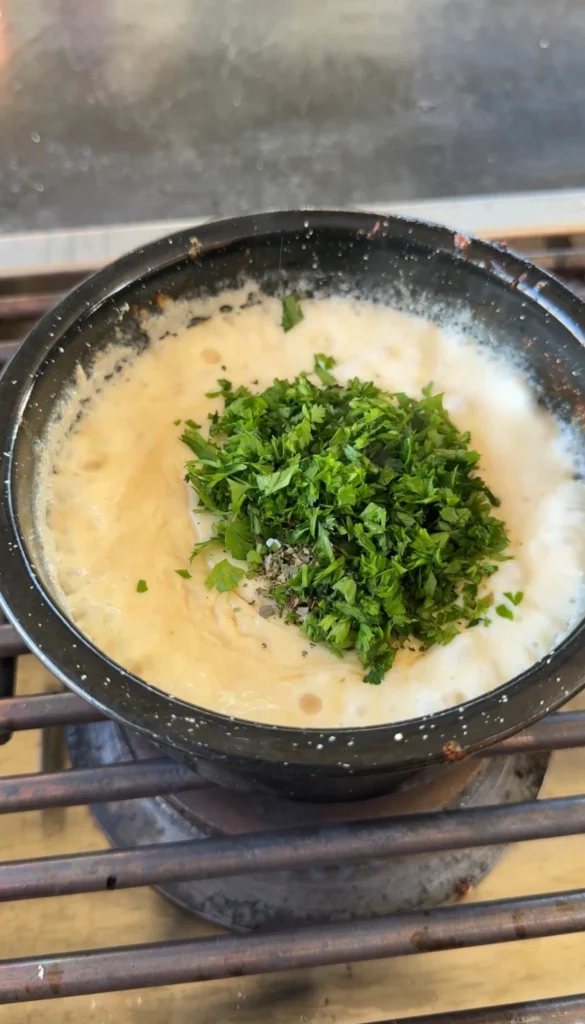 creamy sauce for the chicken skewers