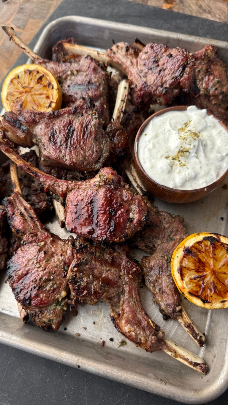 Grilled Garlic Herb Lamb Chops
