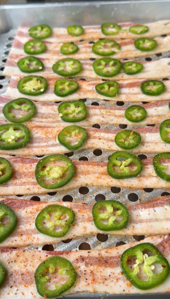 prepped candied bacon