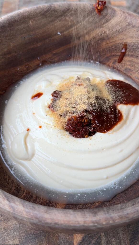 chipotle aioli in a bowl