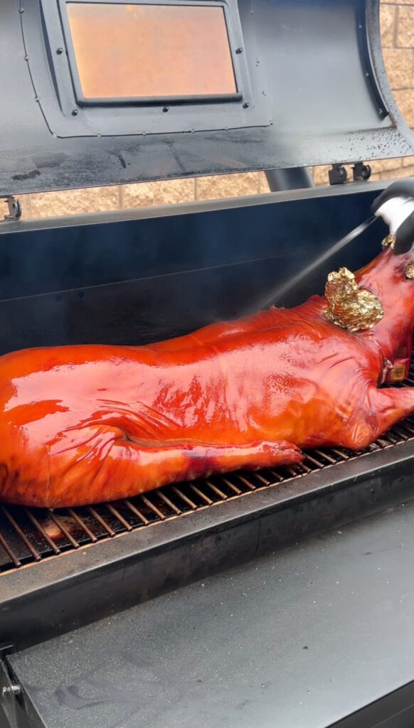 smoked full pig