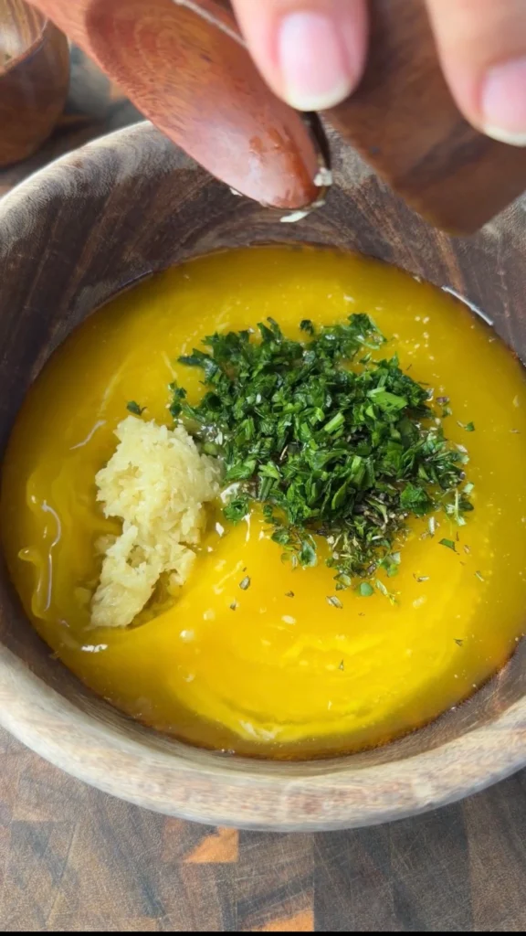 compound butter in a bowl