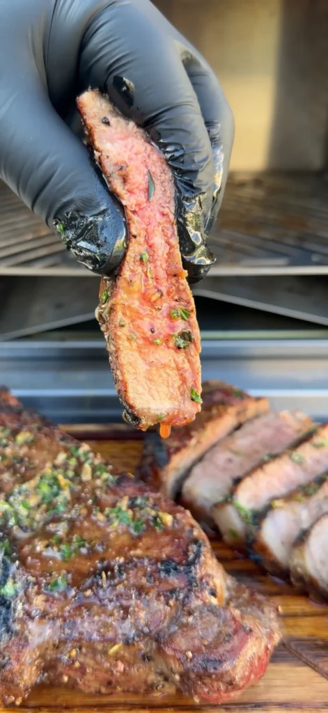 sliced new york strip steaks