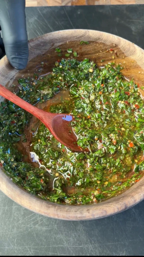 fresh chimichurri