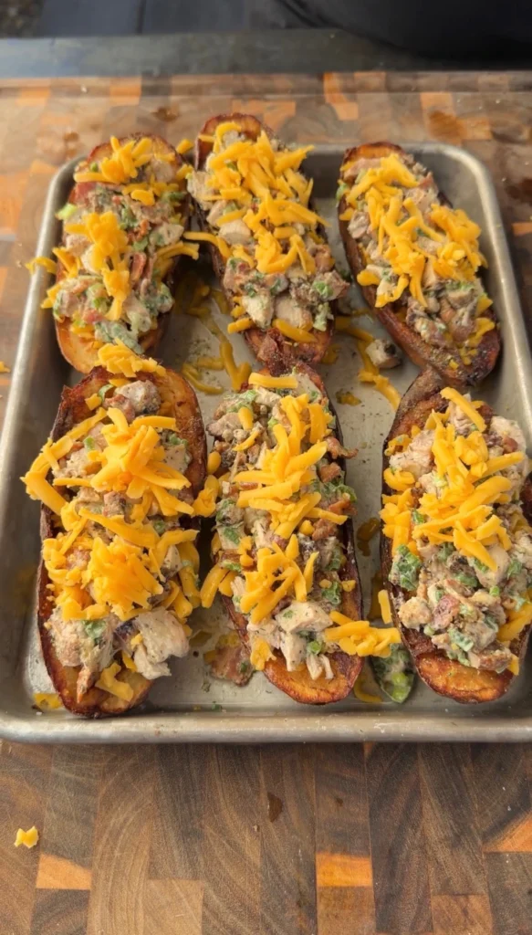 loaded baked potatoes