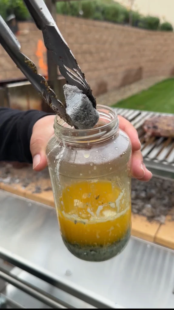 smoky charcoal butter