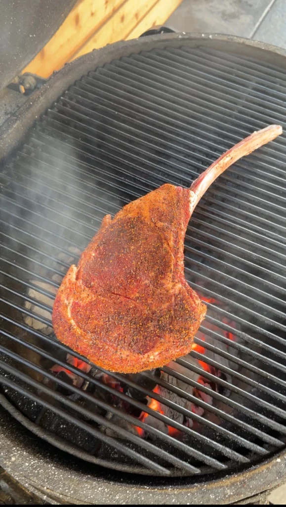 ribeye on the hasty bake 
