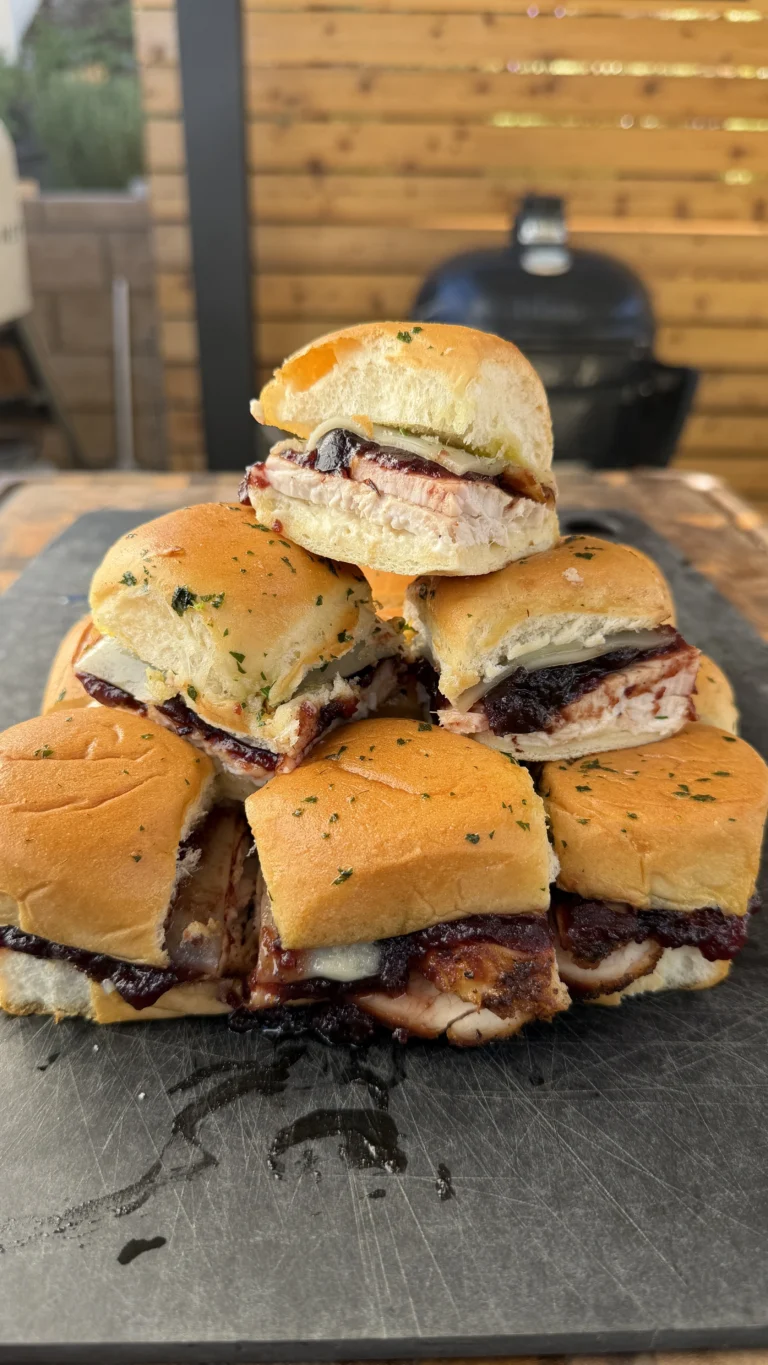 smoked turkey sliders
