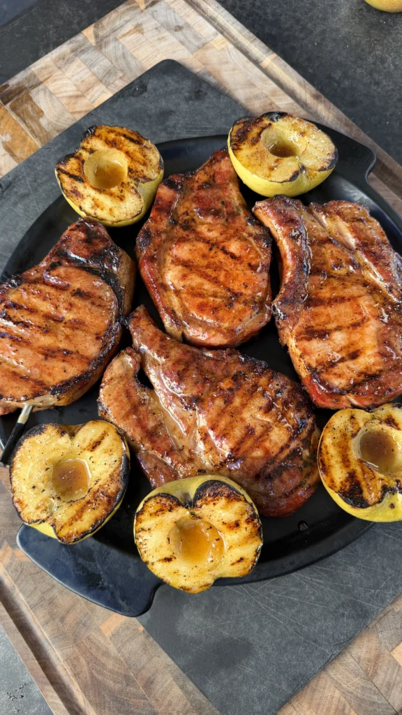 glazed pork chops