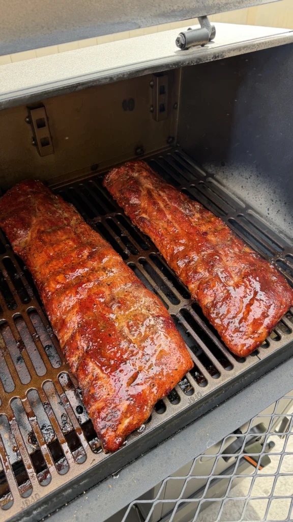 ribs in the smoker