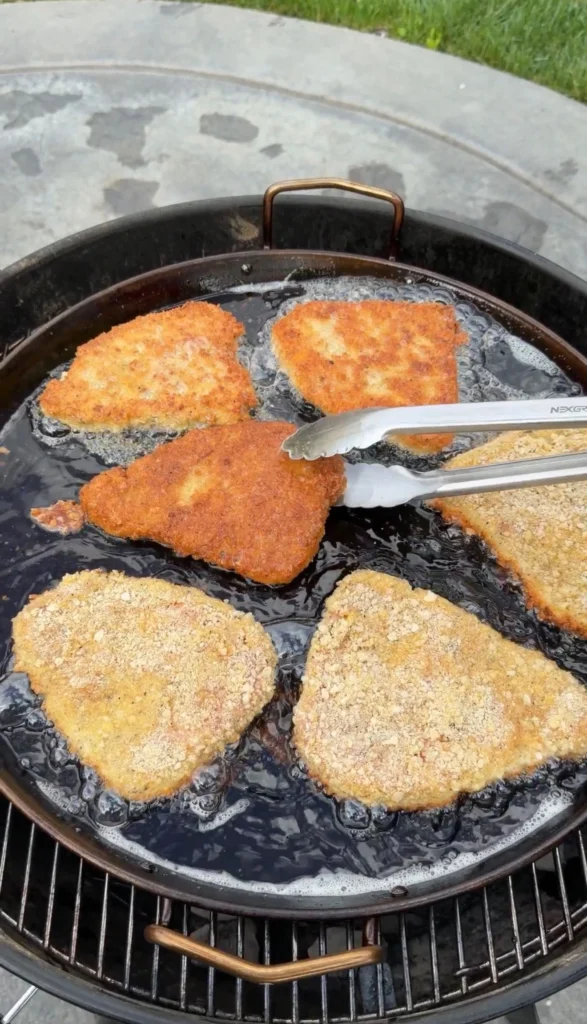 shallow fried pork chops