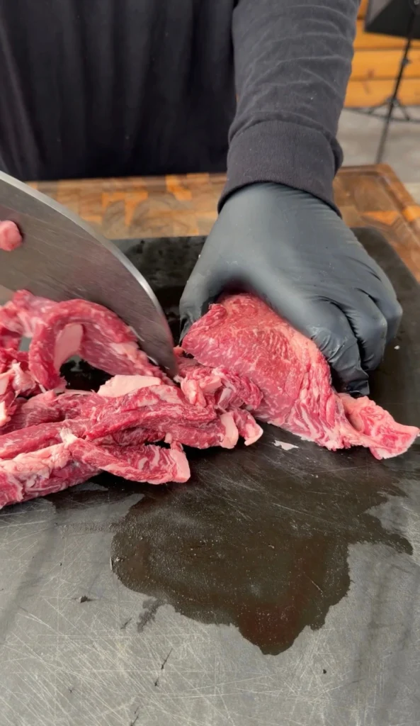 chopped ribeye cheesesteaks