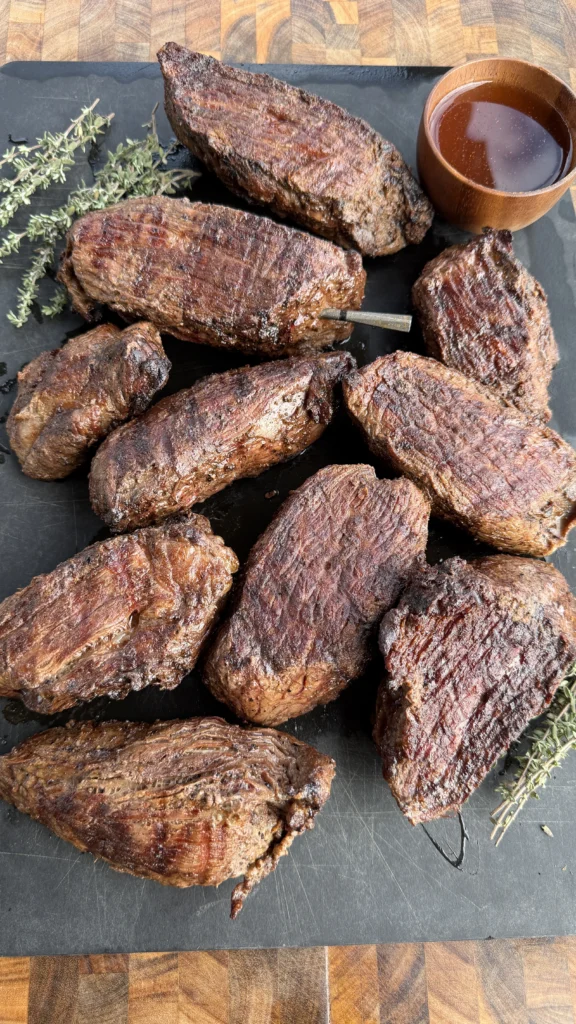 grilled tri trip steaks