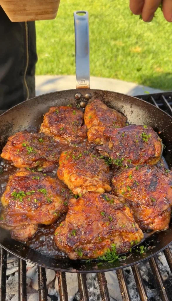 honey garlic chicken thighs
