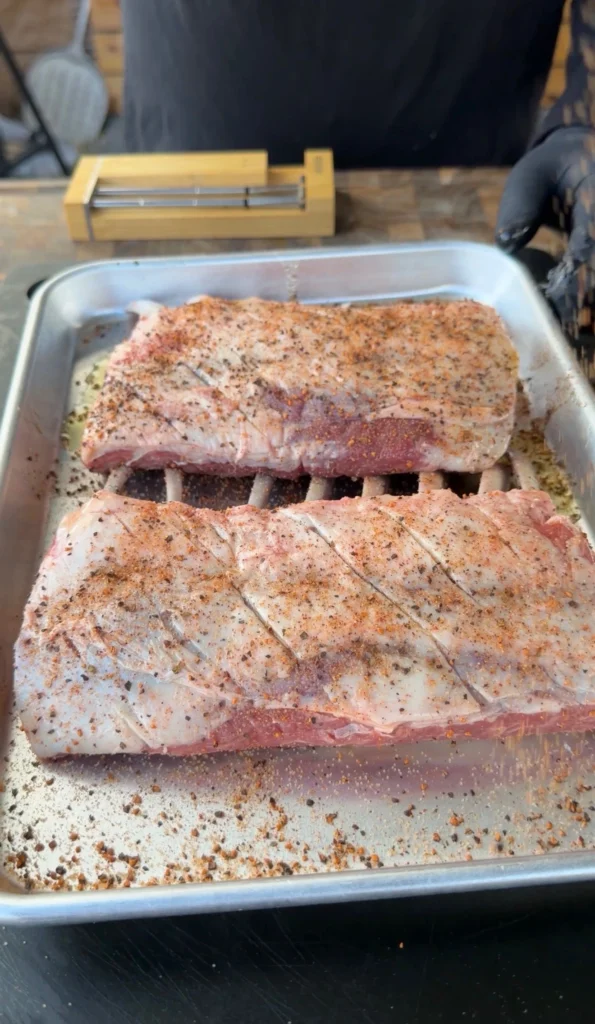seasoned rack of lamb