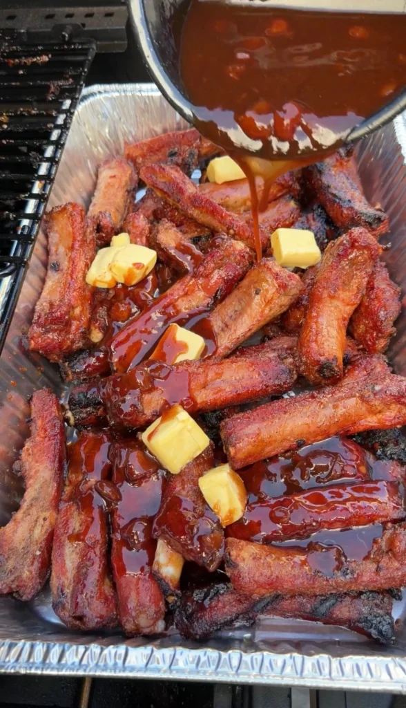 braised cherry cola party ribs