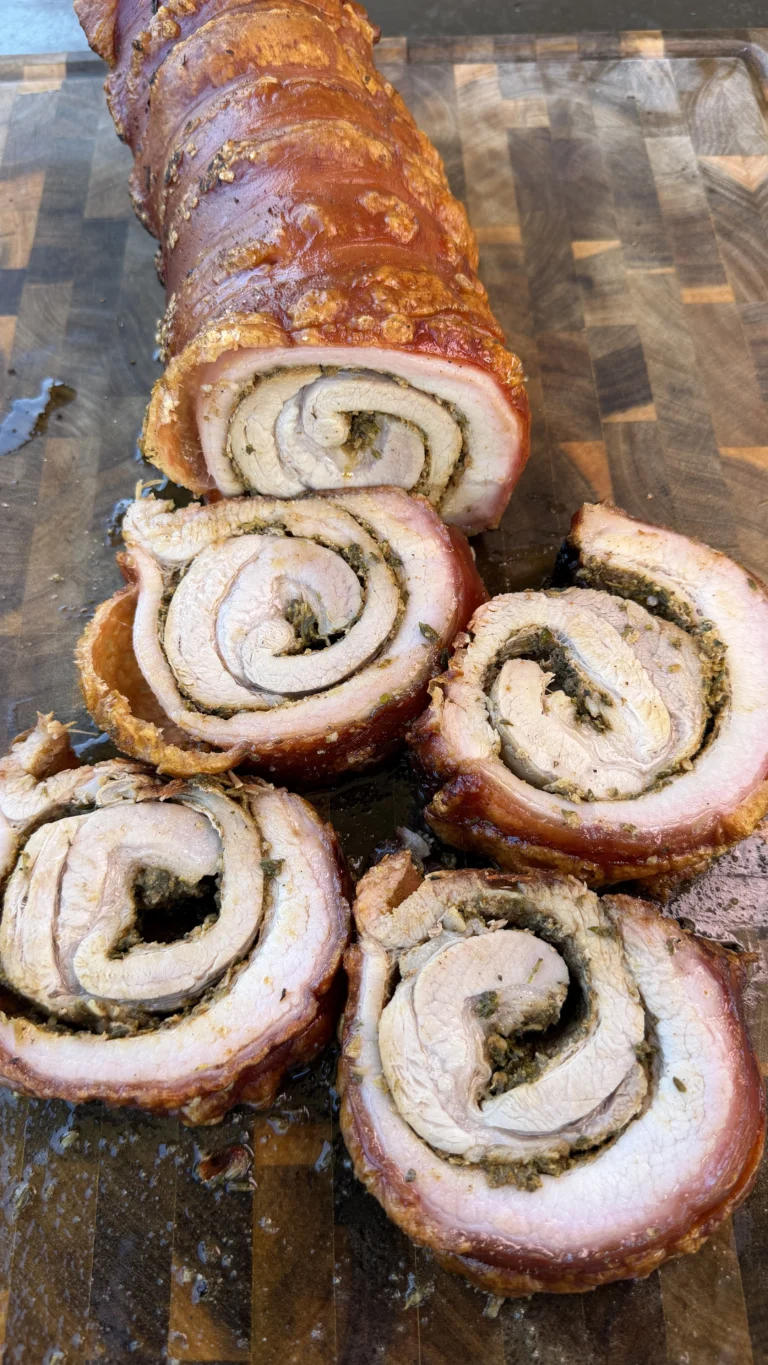 Smoked Porchetta Recipe with Crispy Crackling