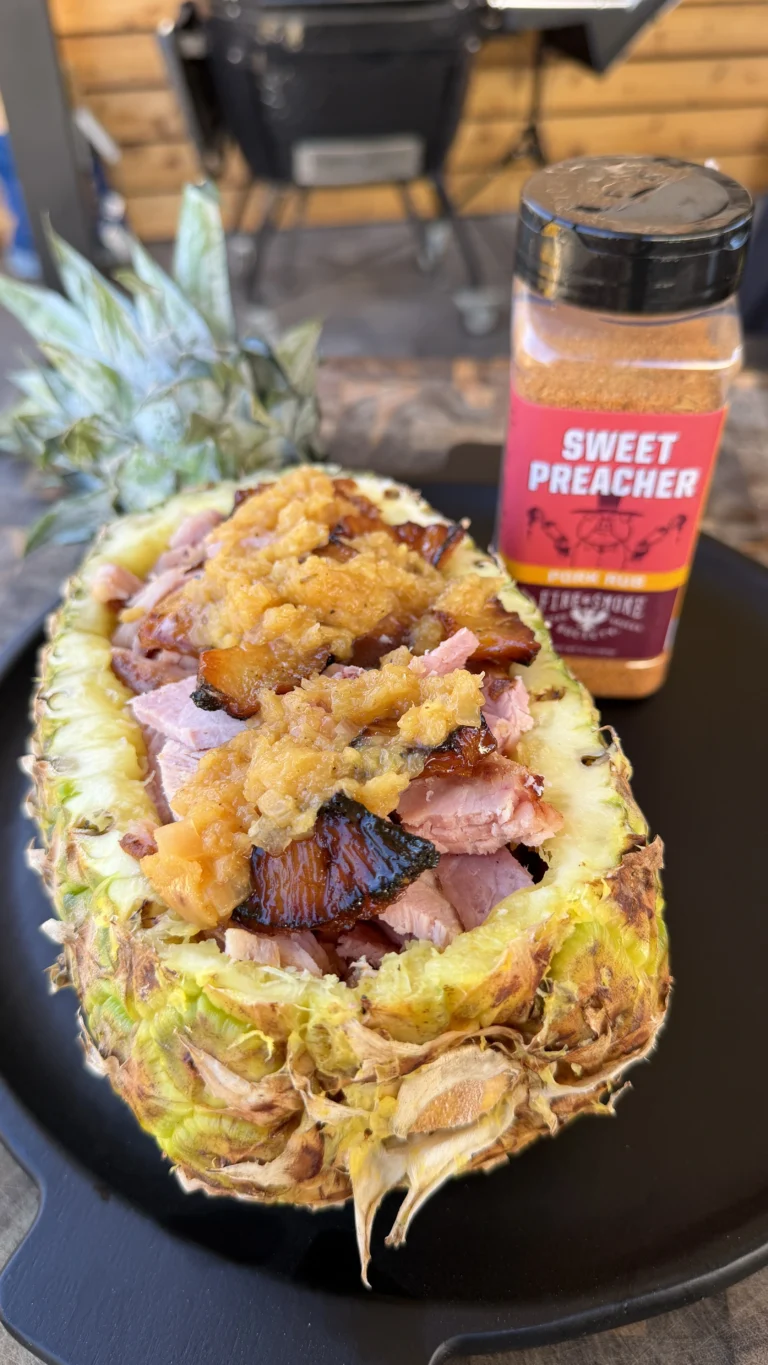 Smoked Pineapple Ham with Pineapple Chutney