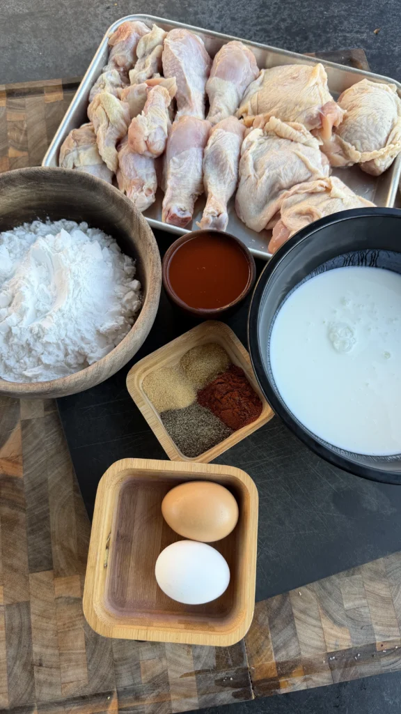 fried chicken ingredients 