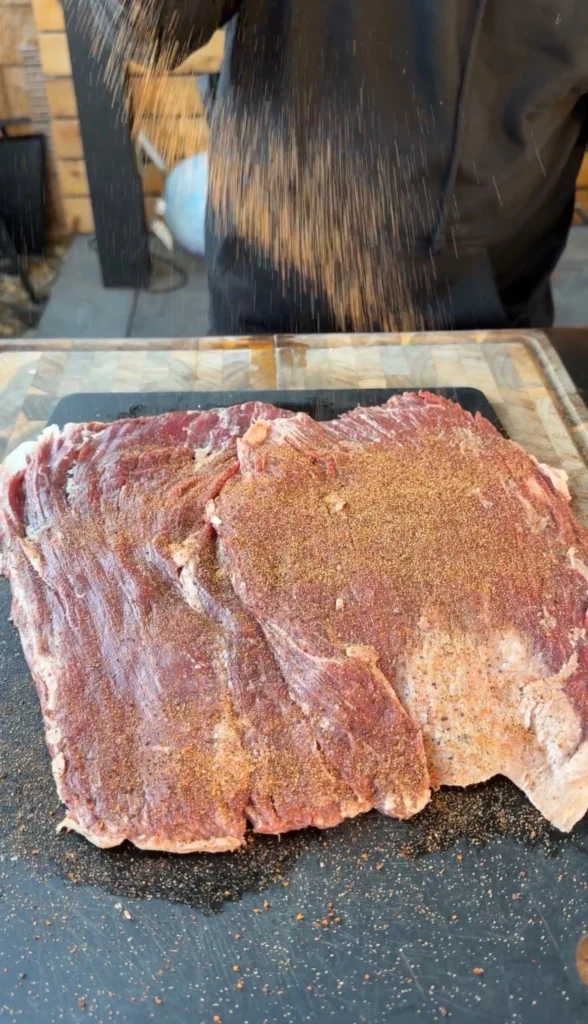 seasoned flank steak