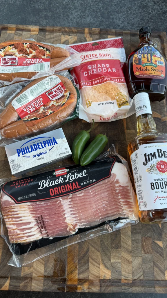 pig shot ingredients on a cutting board