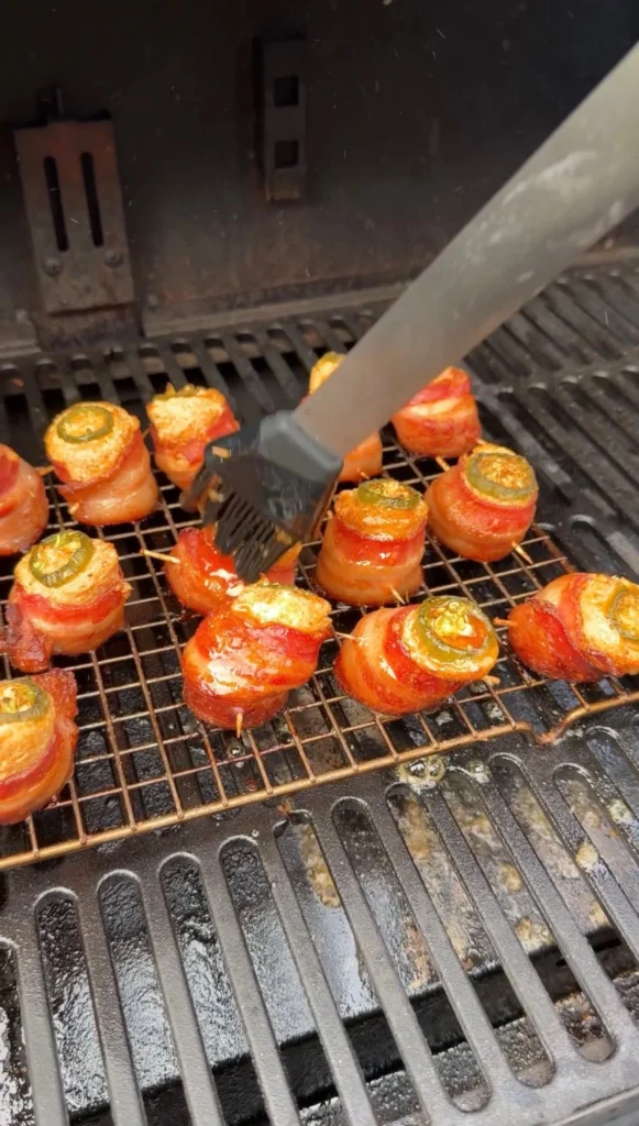 glazed appetizers in a smoker