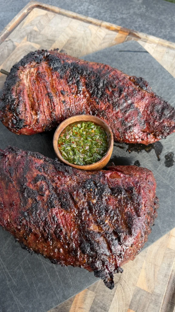 2 tri tip with chimichurri