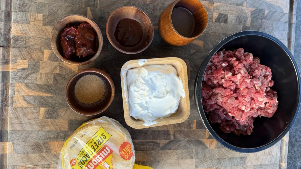 ground chuck roast tacos
